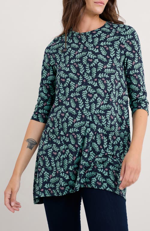 Seasalt Cornwall Killiow Floral Tunic Top In Black