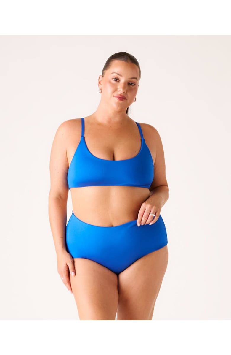 LONDRE BODYWEAR The High-Waisted Surf Bottom, Alternate, color, Cobalt Blue