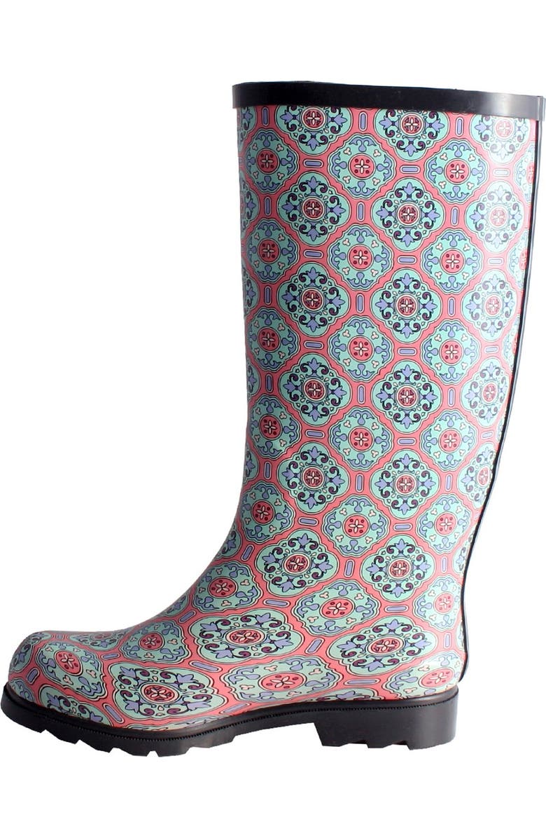Nomad Puddles Waterproof Rain Boot, Alternate, color, Pink/Mint Tile