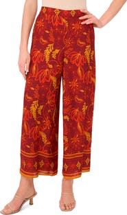 Vince Camuto Floral Wide Leg Pants
