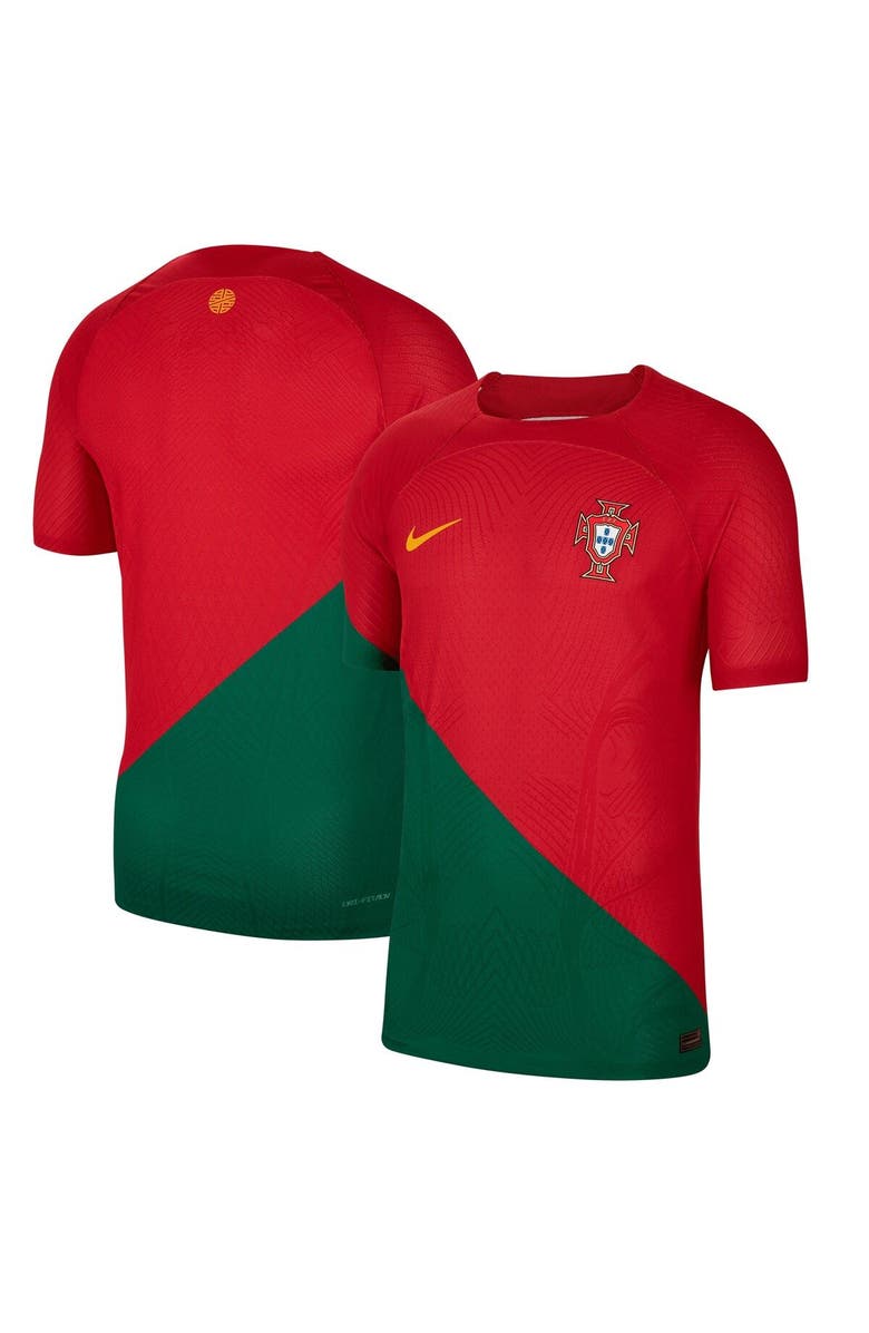 Nike Men's Nike Red Portugal National Team 2022/23 Home Vapor Match Authentic Blank Jersey, Main, color,