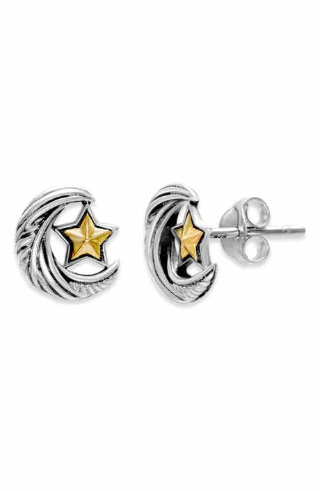 SAMUEL B. Moon & Star Stud Earrings