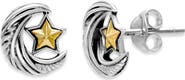 SAMUEL B. Moon & Star Stud Earrings