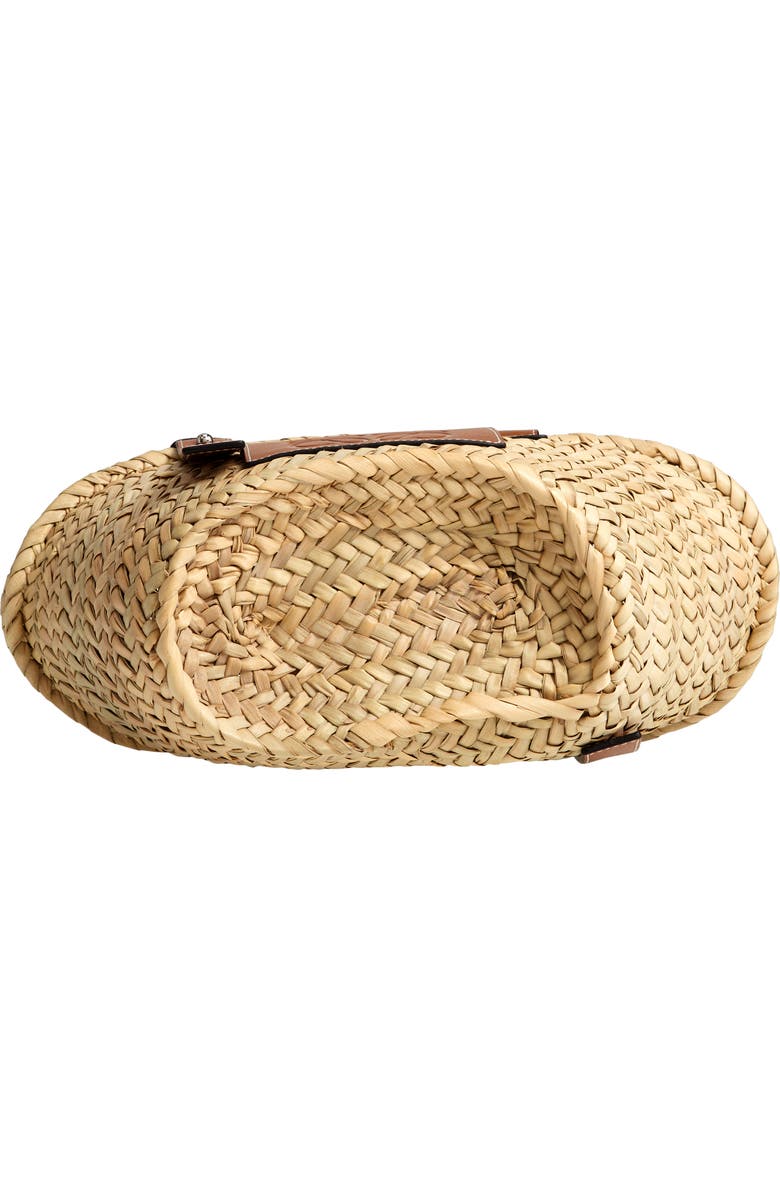 Loewe Small Logo Straw Tote, Alternate, color,