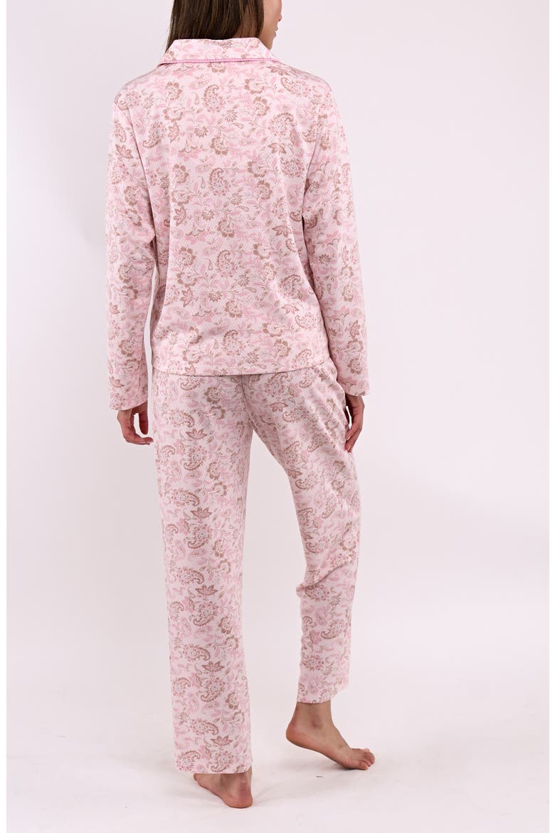 Thermal Knit Pajamas, Alternate, color, PINK