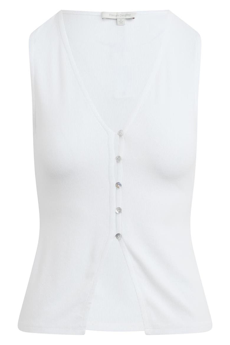 The Good Luck Rib Top, Alternate, color, WHITE