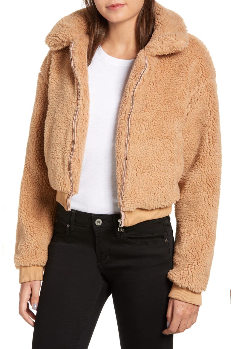 Teddy Jacket, Main, color, BROWN
