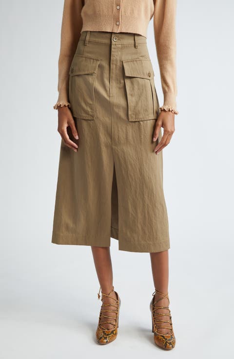 Veria Twill Cargo Skirt