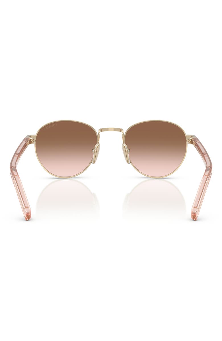 Prada 49mm Gradient Phantos Sunglasses, Alternate, color, Brown Grad