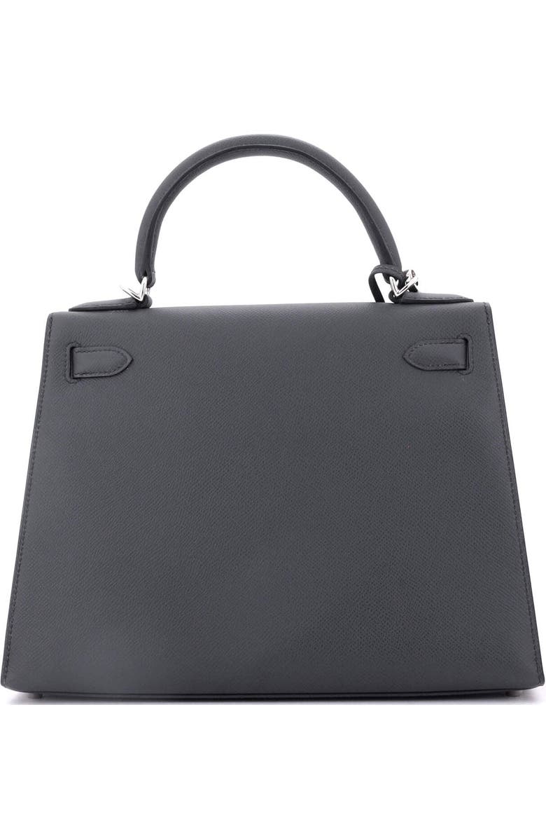 Pre-Owned Hermes Kelly Handbag Grey Epsom with Palladium Hardware 28, Alternate, color,