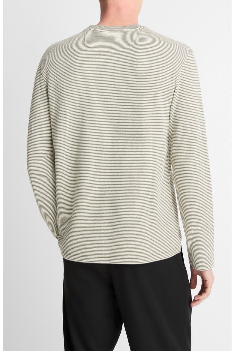 Striped Double Knit T-Shirt, Alternate, color, MEADOWLARK/ SYCAMORE
