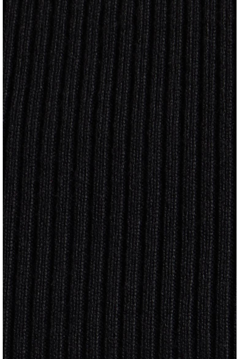 Crochi Rib Tank Top, Alternate, color, BLACK