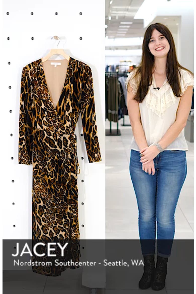 Gwyneth Velvet Wrap Midi Dress video