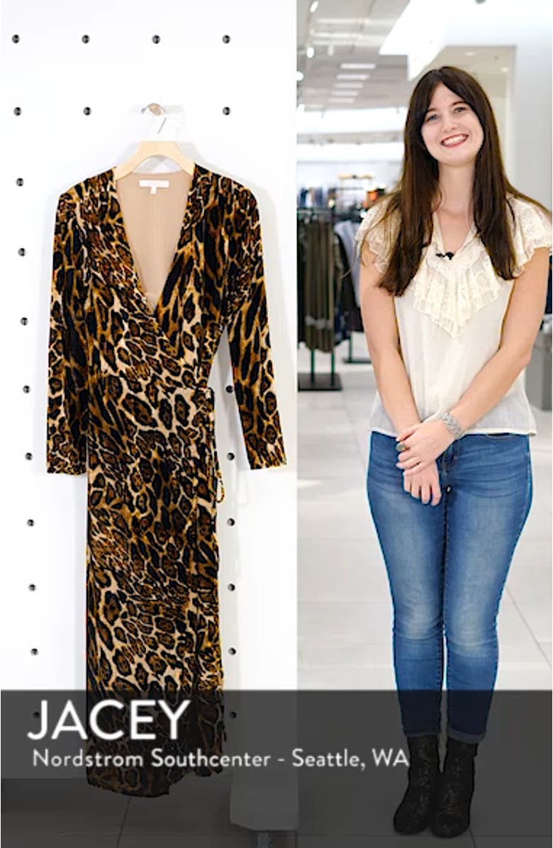 Gwyneth Velvet Wrap Midi Dress, sales video thumbnail