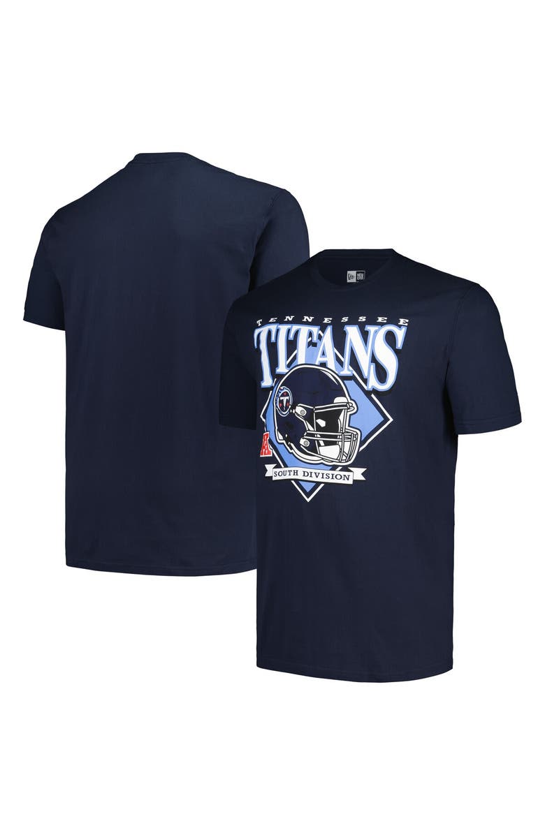 New Era Men's New Era  Navy Tennessee Titans Big & Tall Helmet T-Shirt, Main, color, 