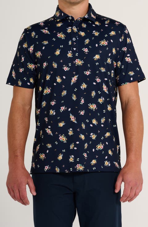 Core Bouquet Floral Performance Golf Polo