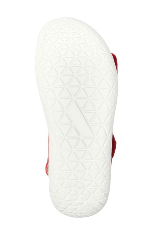 Shop Dearfoams Thea Sandal In True Red