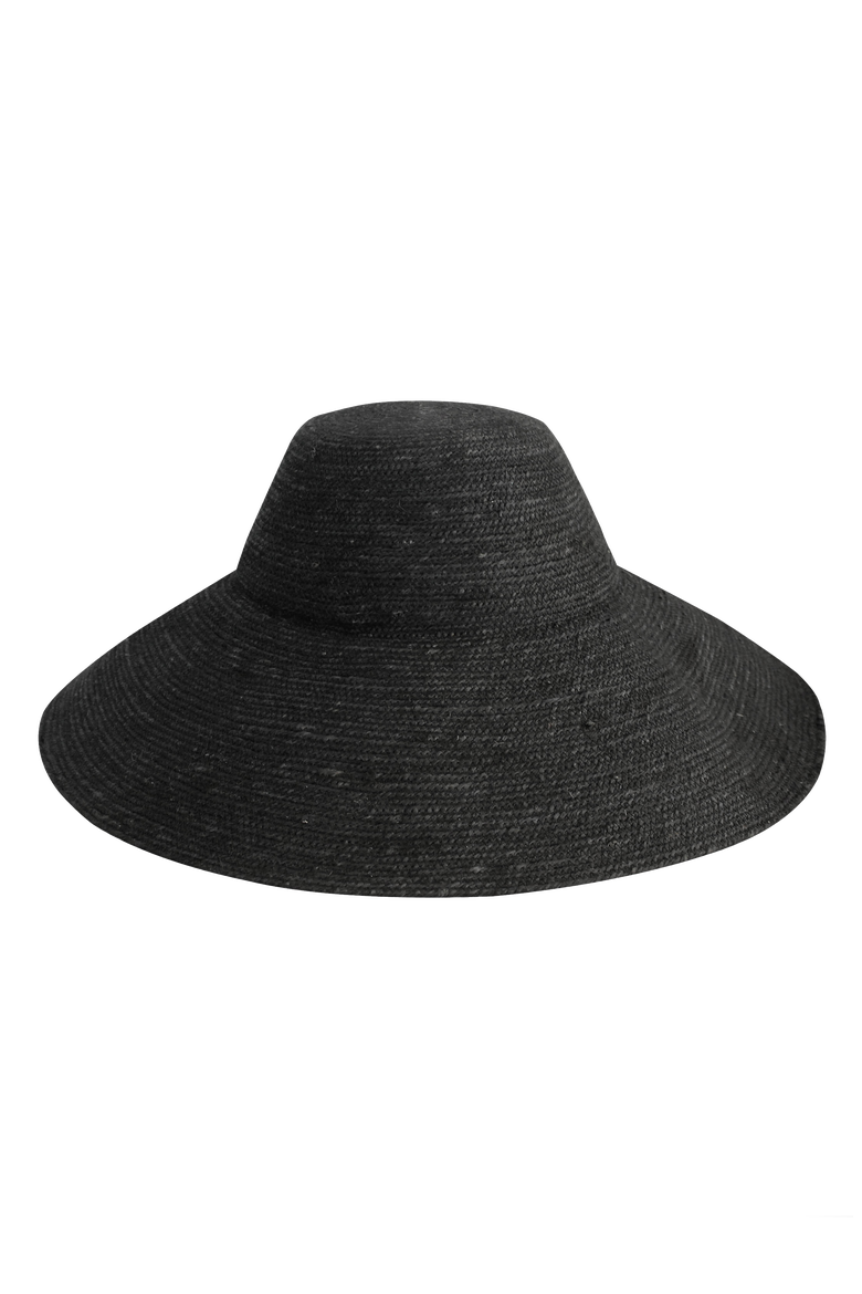 The Riri Jute Handwoven Straw Hat, Main, color, Black