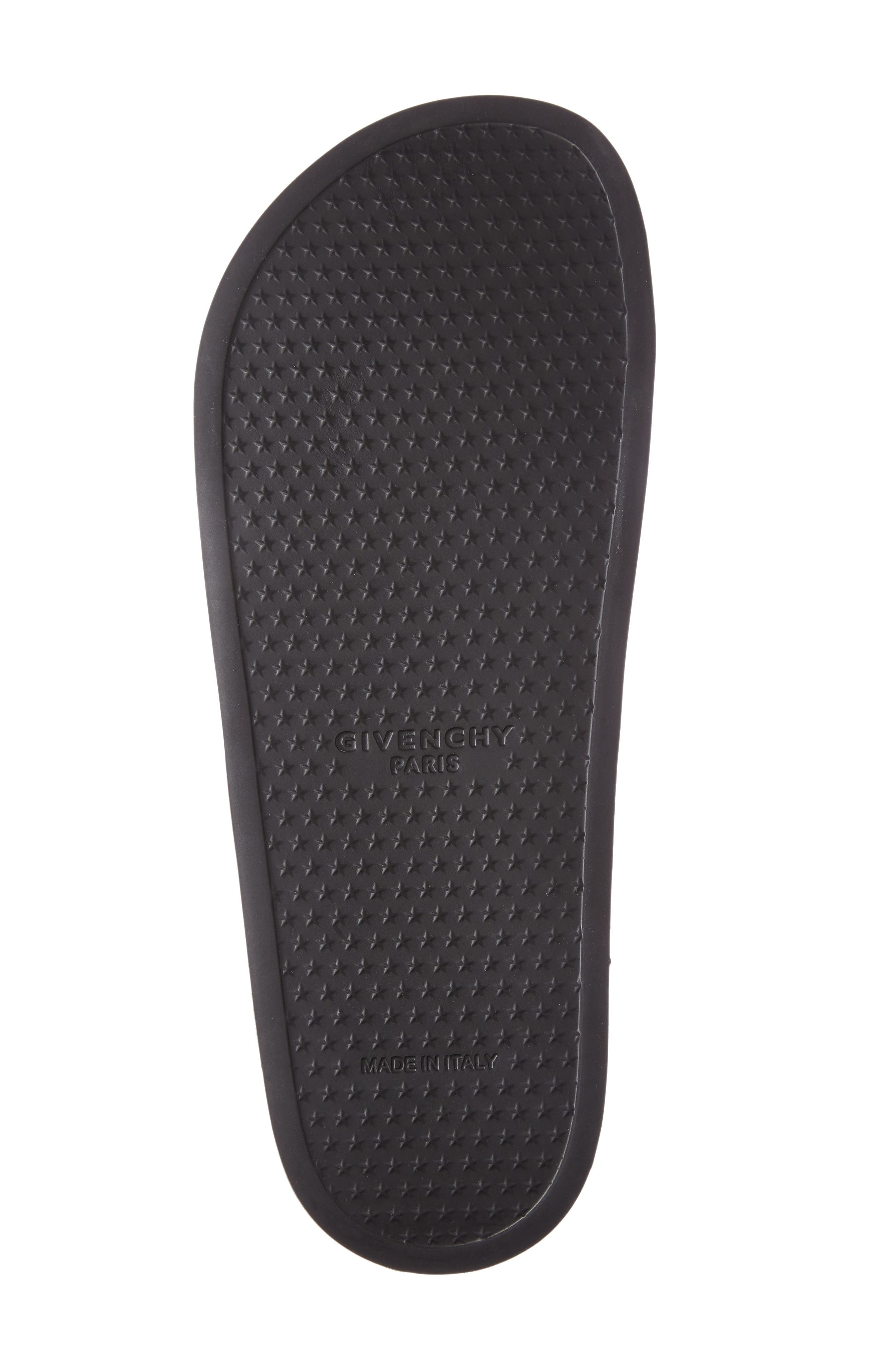 Slide Sandal, Alternate, color, BLACK/ WHITE