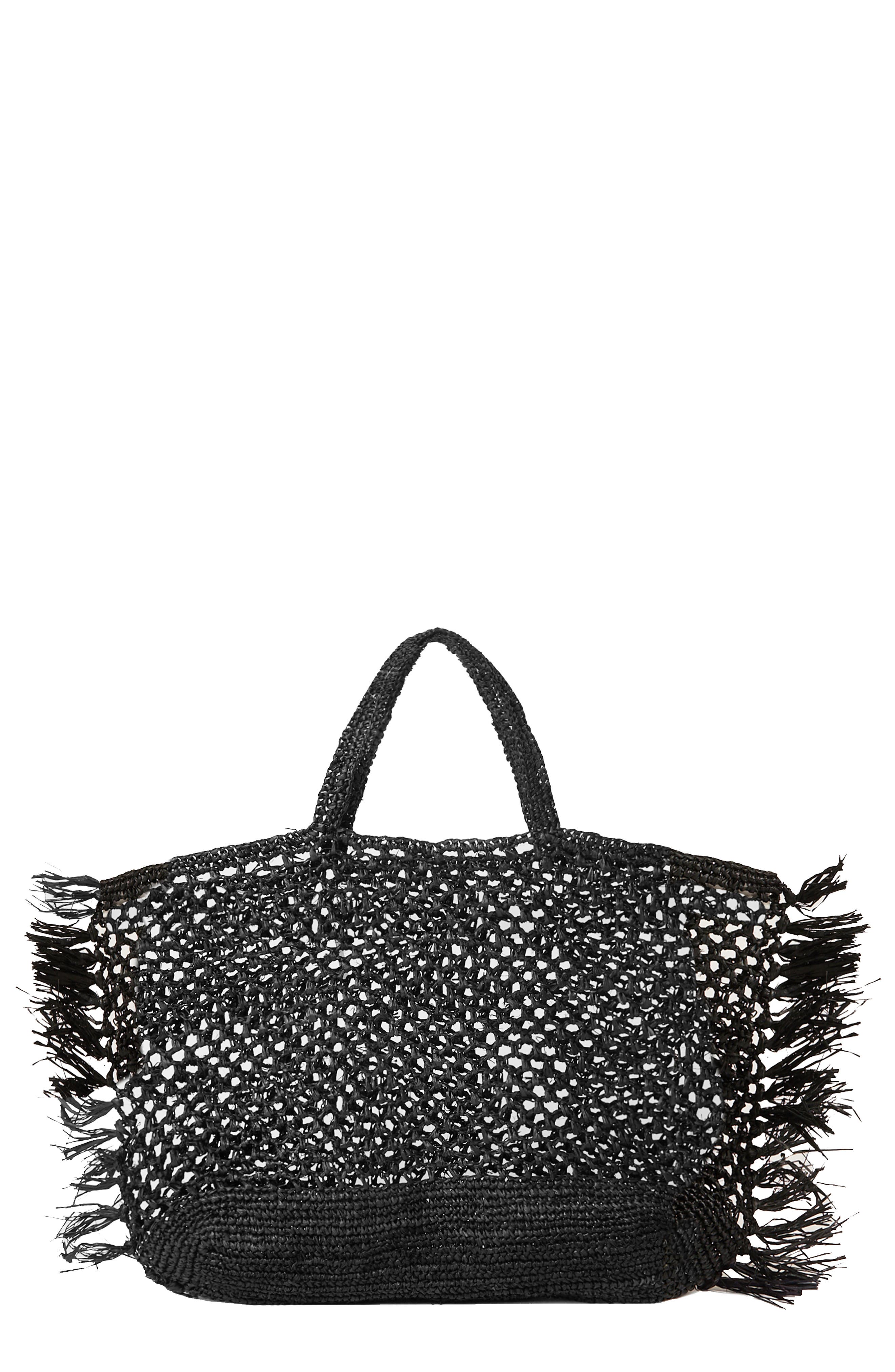 BTB Los Angeles Jayden Raffia Tote, Main, color, 