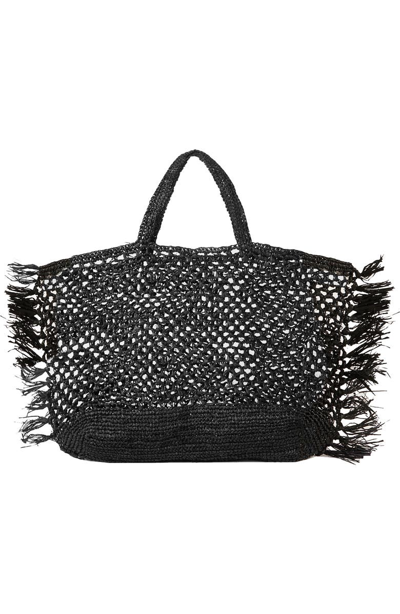 BTB Los Angeles Jayden Raffia Tote, Main, color,