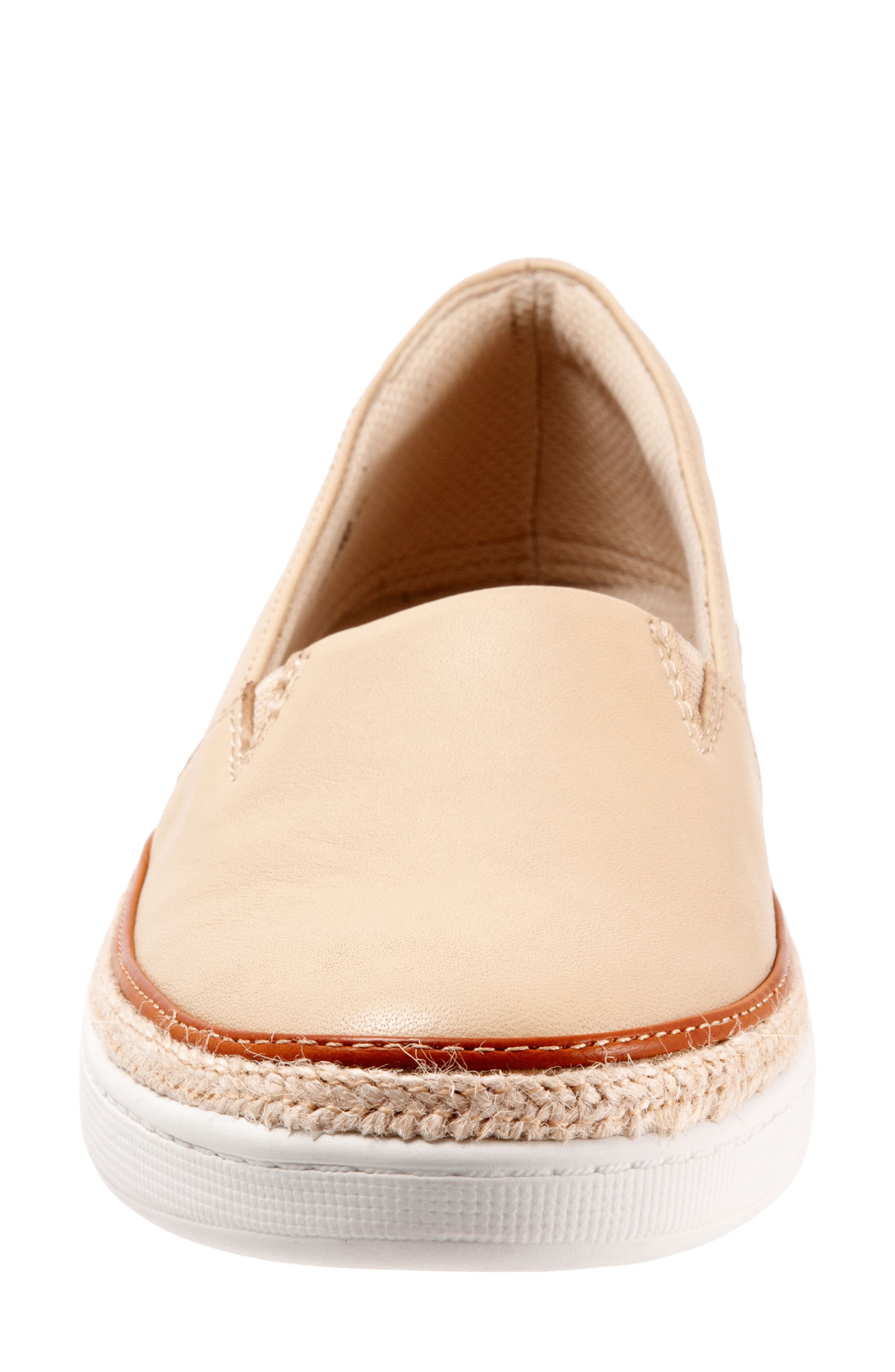 Destiny Flat, Alternate, color, BEIGE LEATHER