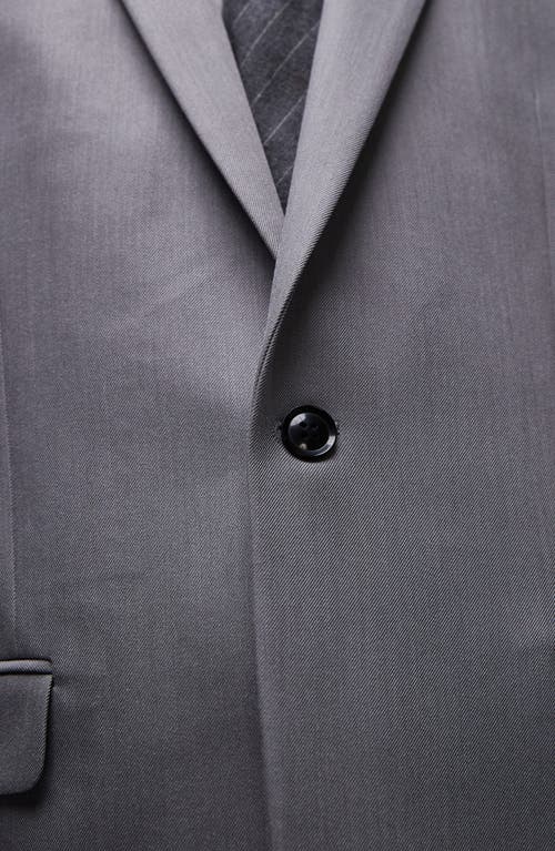 Topman Slim Fit Grey Stretch Suit Jacket In Grey