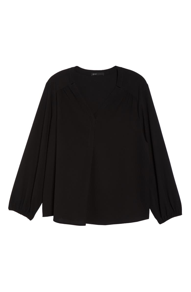 GIBSONLOOK Gibson Split Neck Blouse, Alternate, color, 