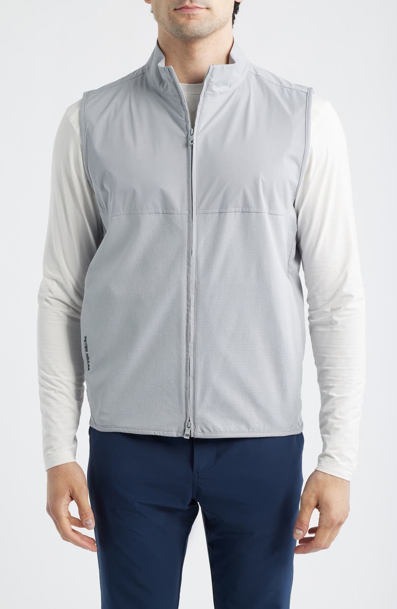Peter Millar Flow Water Resistant Vest, Alternate, color, Gale Grey