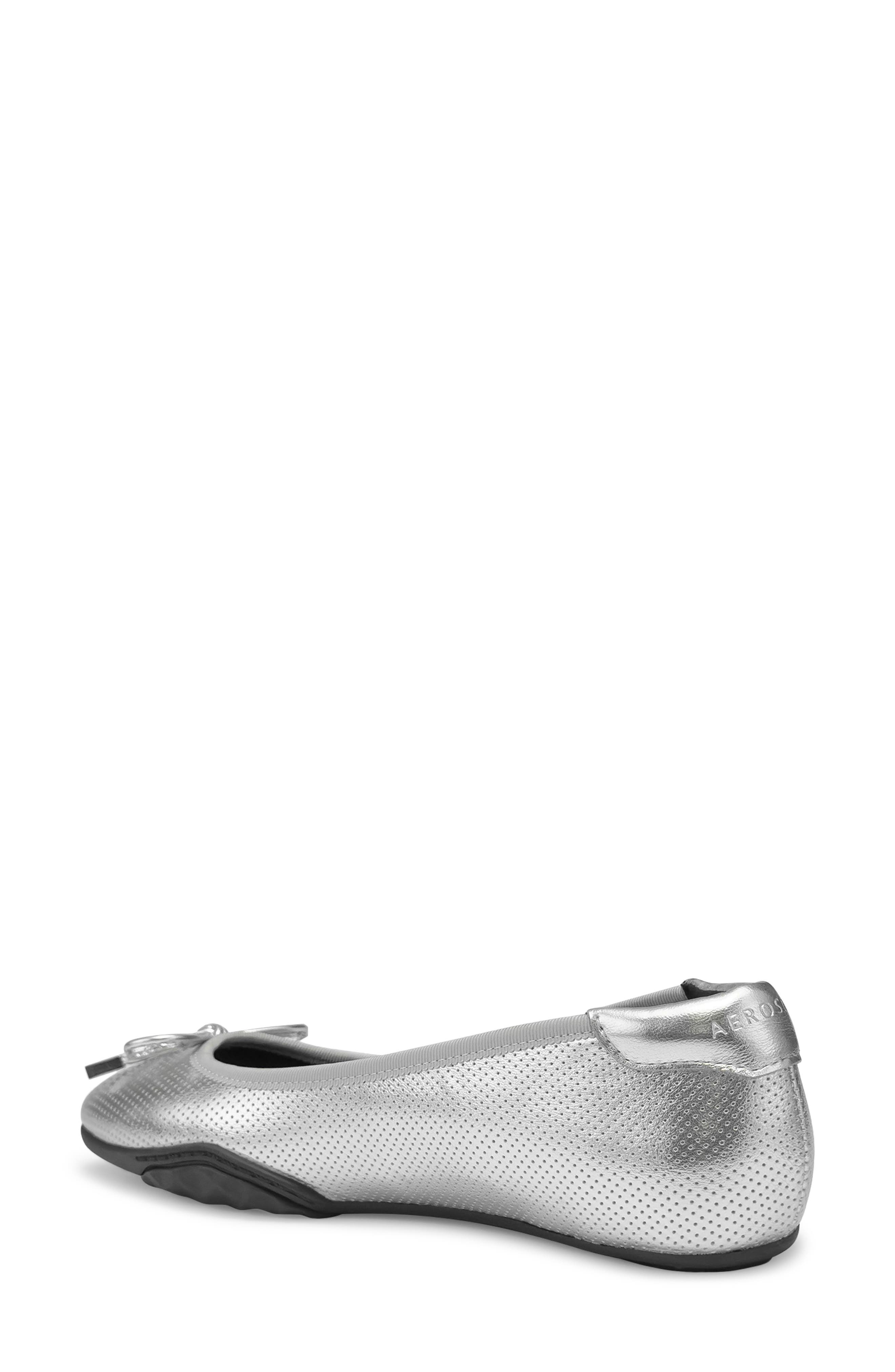 Onyx Ballet Loafer, Alternate, color, SILVER PERFORATED
