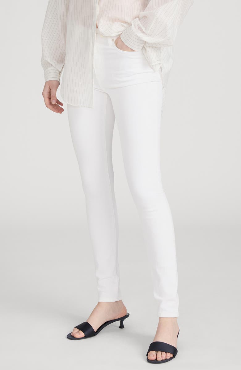 FRAME Le High Skinny Jeans, Alternate, color, White