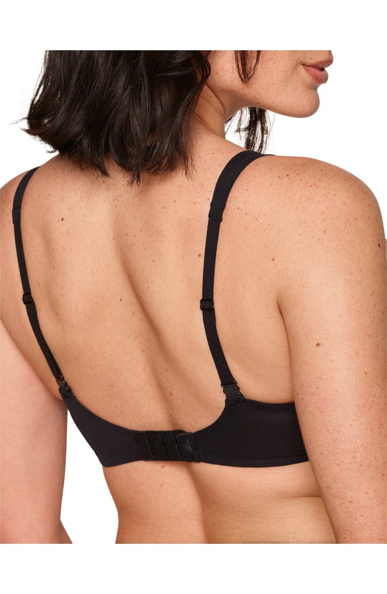 Adore Me Ivy Unlined Triangle Bra, Alternate, color, Black