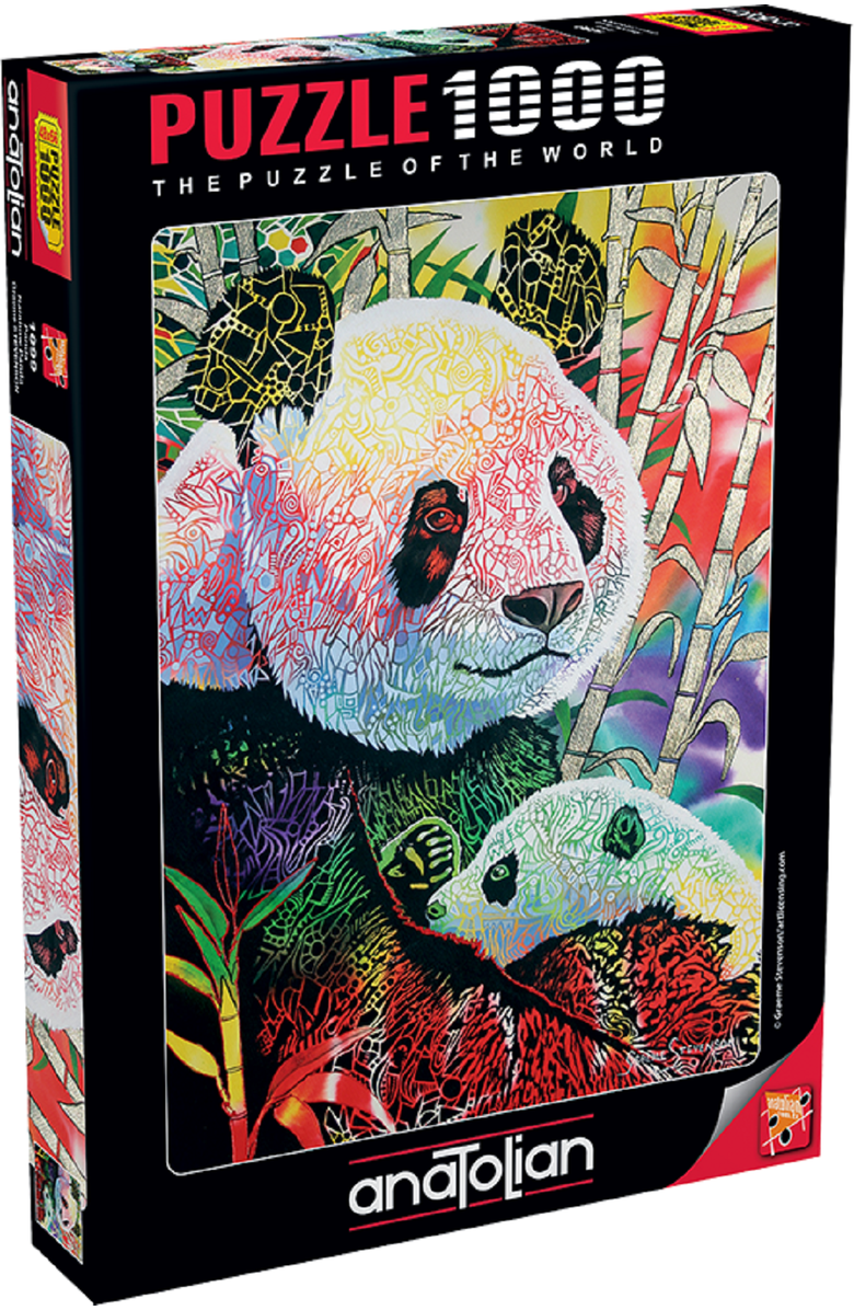Anatolian Rainbow Panda 1000 piece Jigsaw Puzzle for Adults, Main, color,