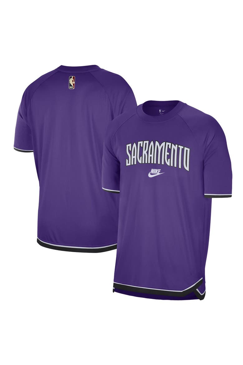 Men's Nike  Purple Sacramento Kings 2024/25 Classic Edition Pregame Shooting T-Shirt, Main, color, Purple