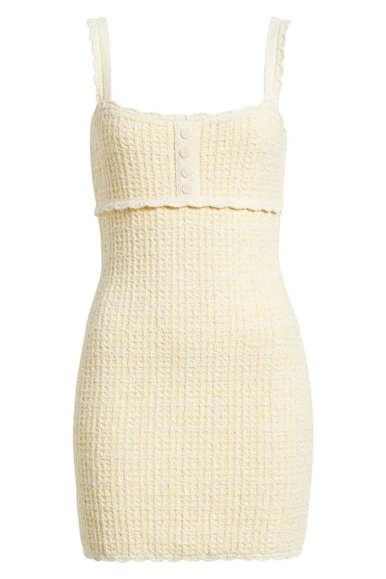 Etna Knit Body-Con Knit Minidress, Alternate, color, DAYLILY YELLOW