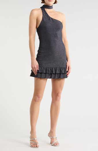 LE LIS One-Shoulder Minidress