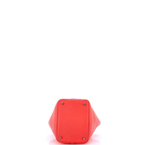 Pre-owned Hermes  Hermes Picotin Lock Bag Clemence Pm In Red