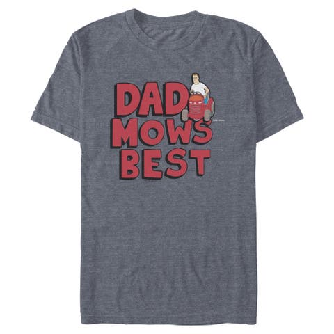 Men's King of the Hill Dad Mows Best  Graphic T-Shirt