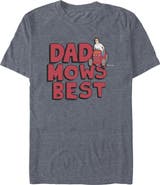King of the Hill Men's King of the Hill Dad Mows Best Graphic T-Shirt