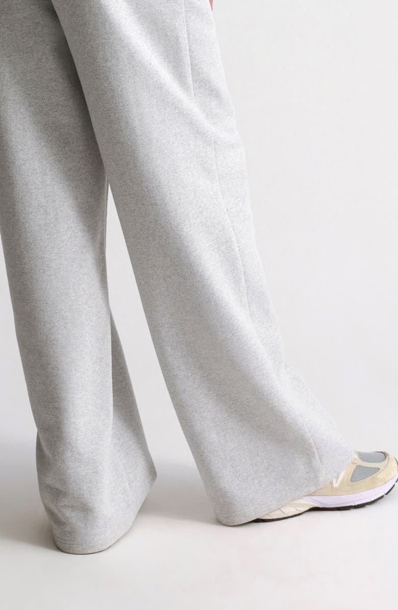 Brooklyn Industries Wide Leg Sweatpants, Alternate, color, Light Grey Melange