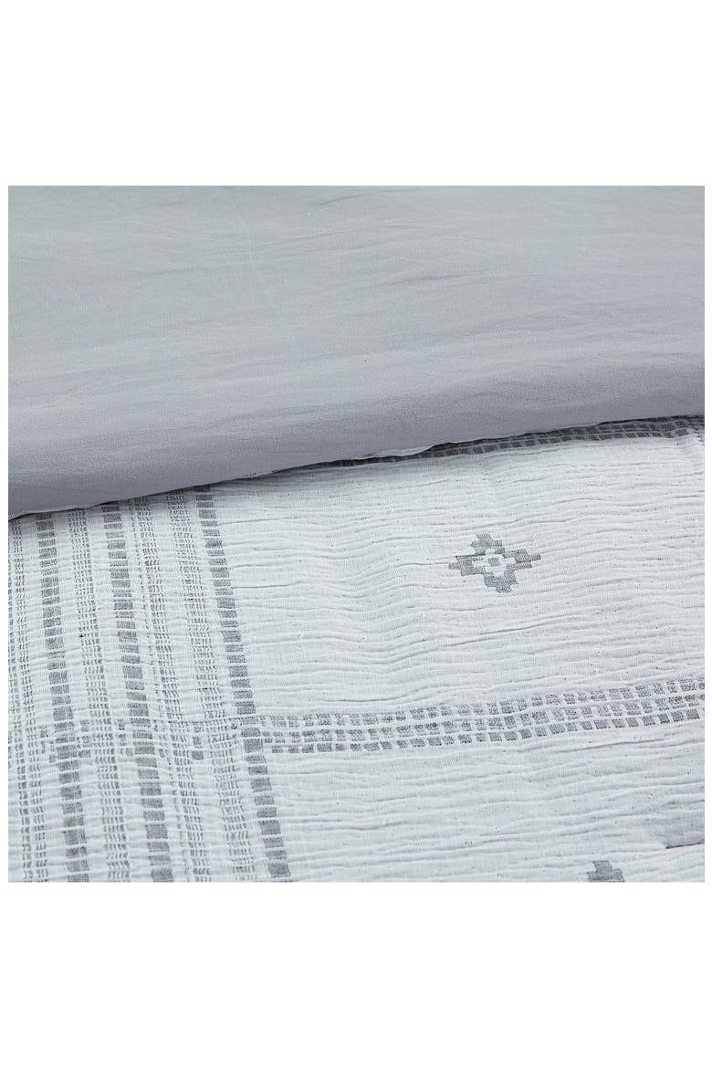 Jacquard Microfiber 5-Piece Comforter Set, Alternate, color, GREY
