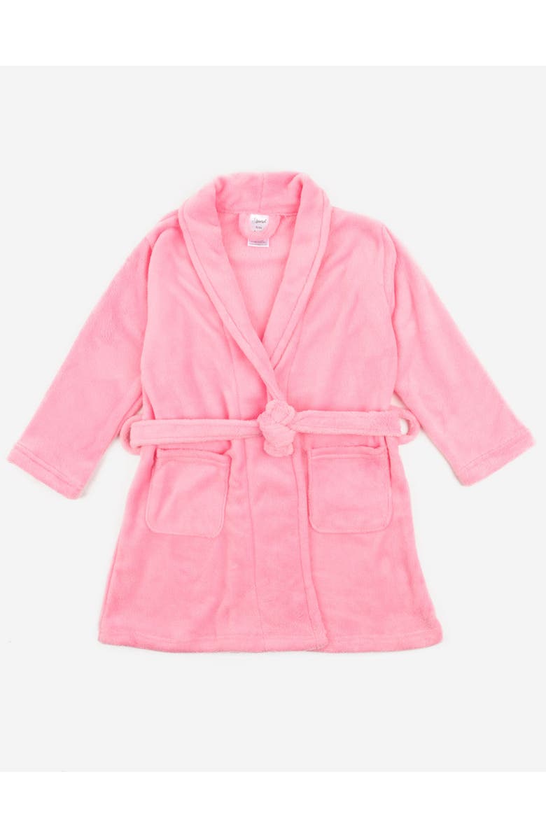 Leveret Kids Fleece Robe, Shawl Collar, Solid Colors, Alternate, color, 