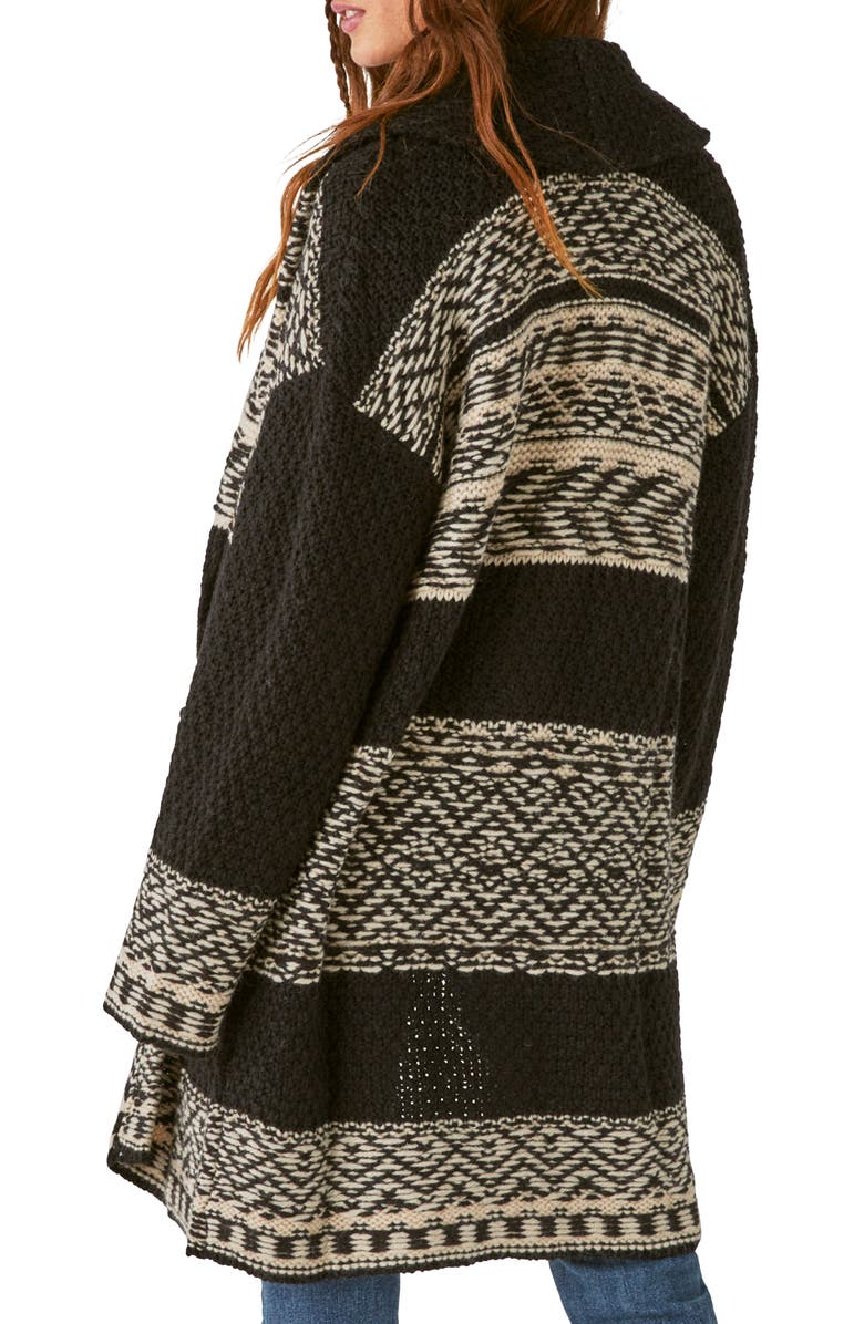 Lucky Brand Fair Isle Cardigan, Alternate, color, 
