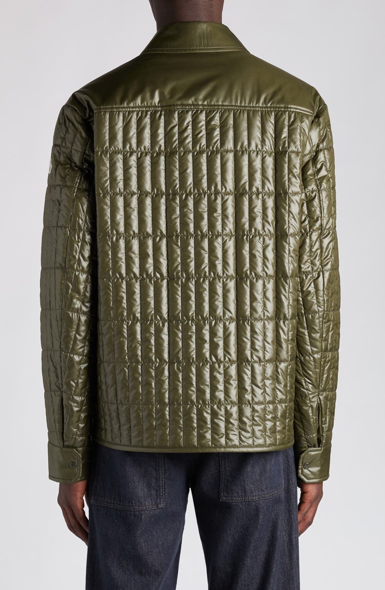 Moncler Madiere Vertical Quilted Shirt Jacket, Alternate, color, Deep Depths