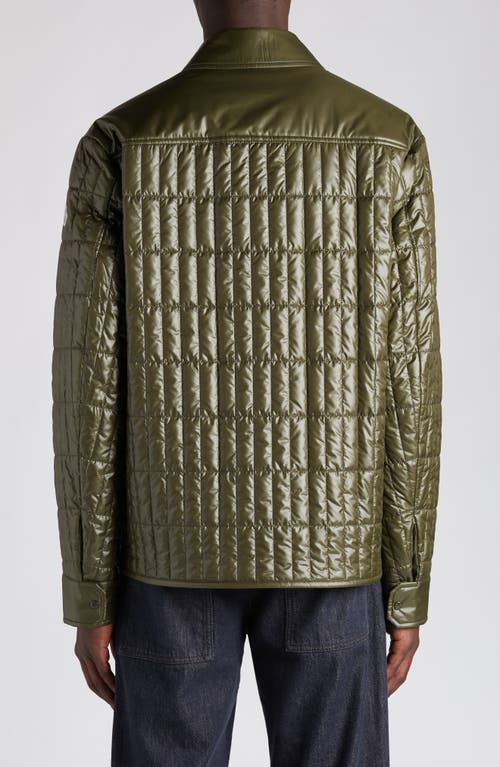 Moncler Madiere Rectangle Tech Casual Jacket In Green