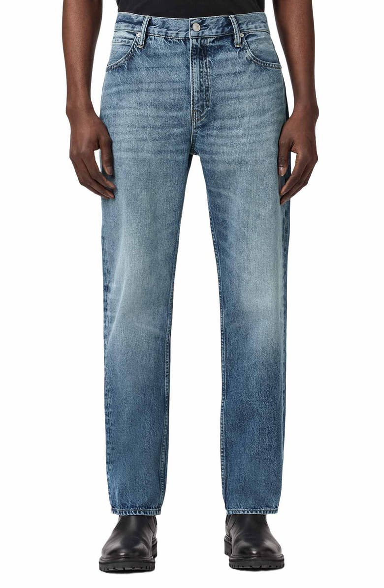 AllSaints Reid Straight Fit Jeans, Main, color, Light Indigo