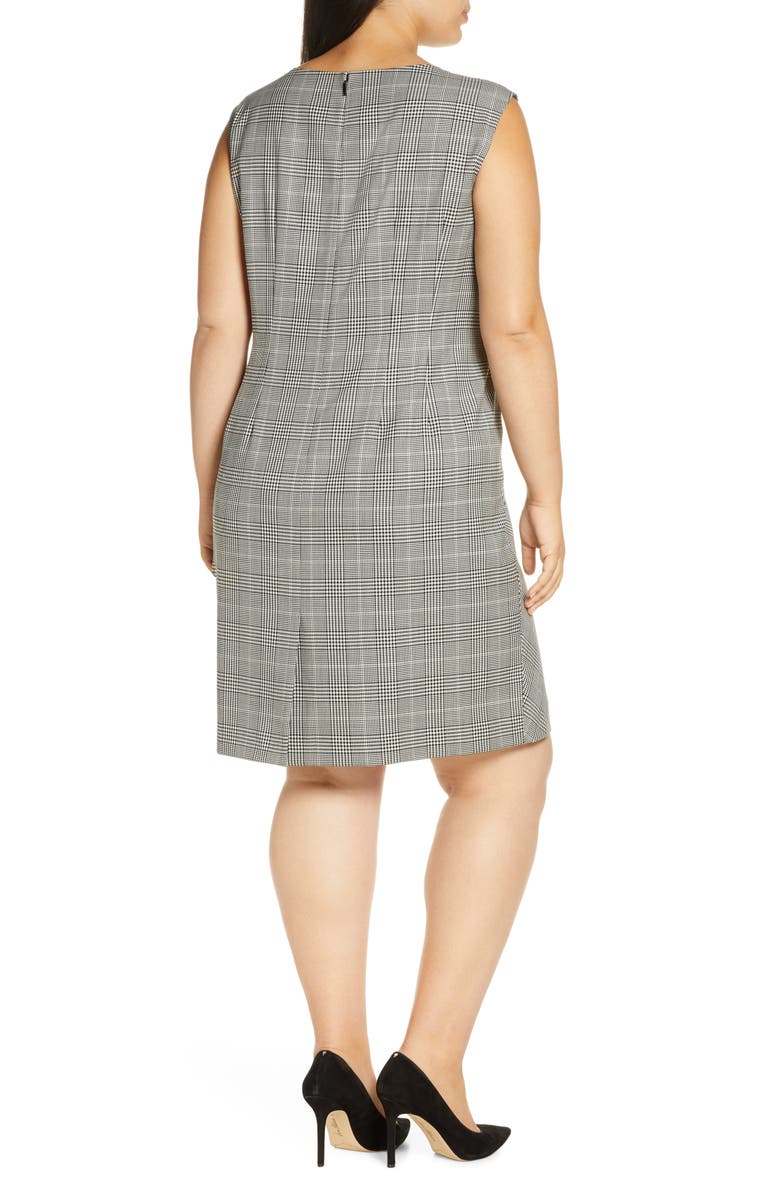 Lafayette 148 New York Della Houndstooth Sheath Dress, Alternate, color, 