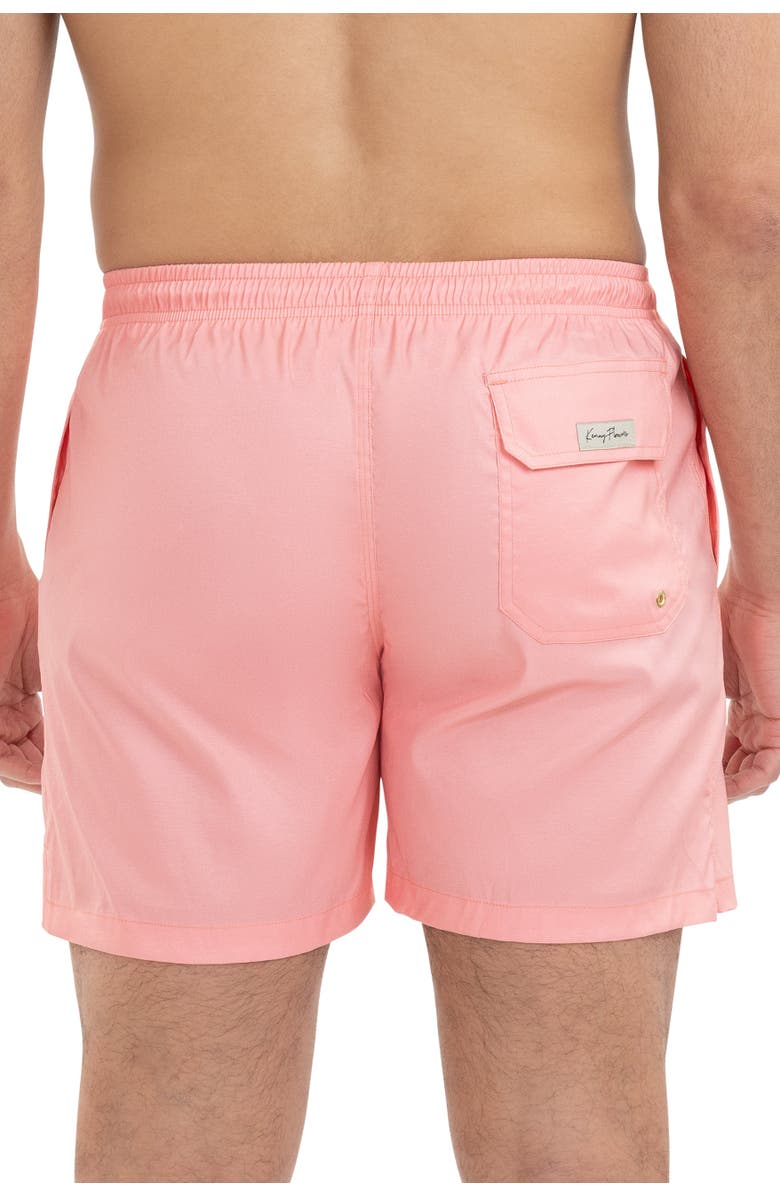 Kenny Flowers The Sunset Sail - Sailboat Embroidered Swim Trunks, Alternate, color, Coral