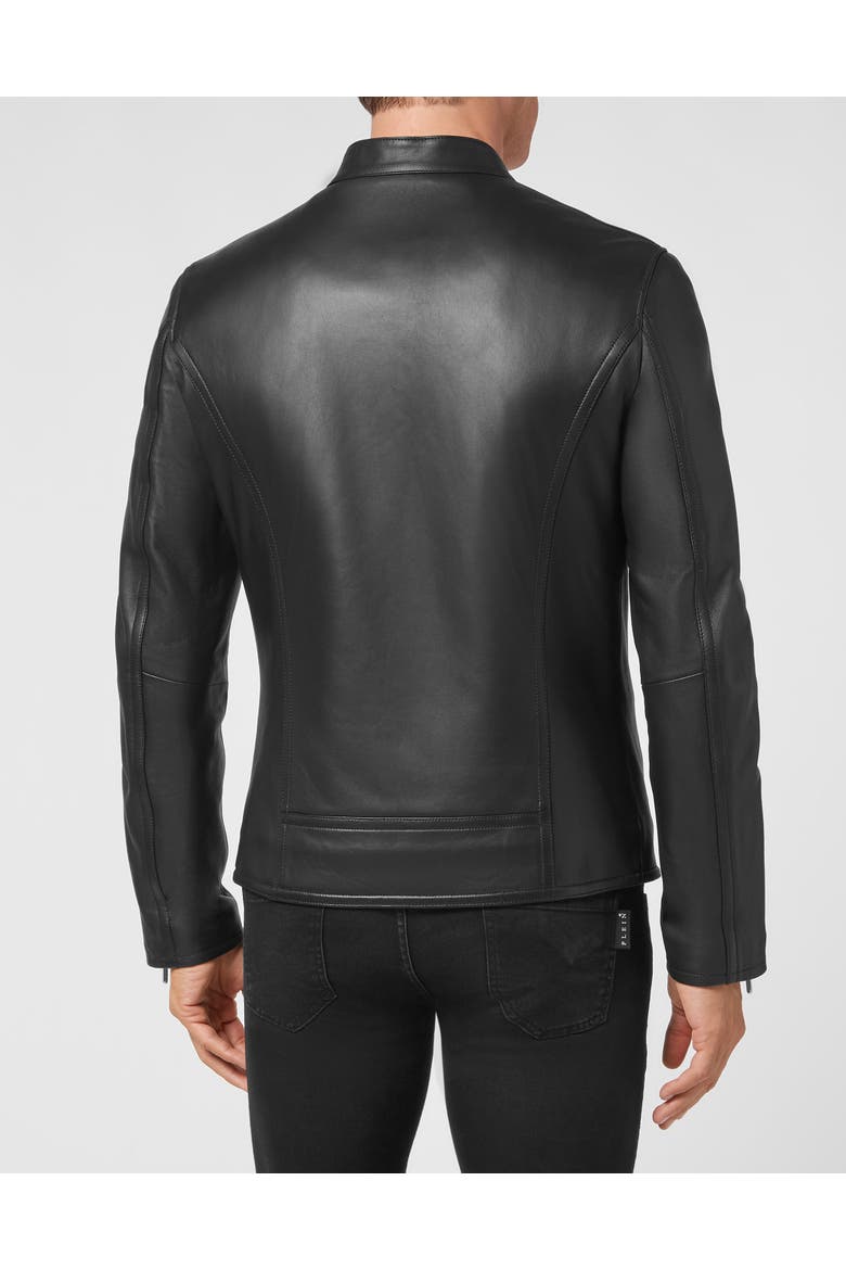 Leather Biker Men, Alternate, color, black