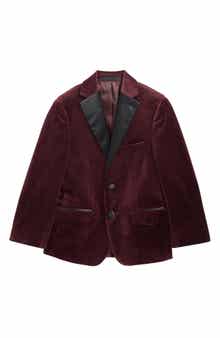 Kids' Stretch Velvet Blazer